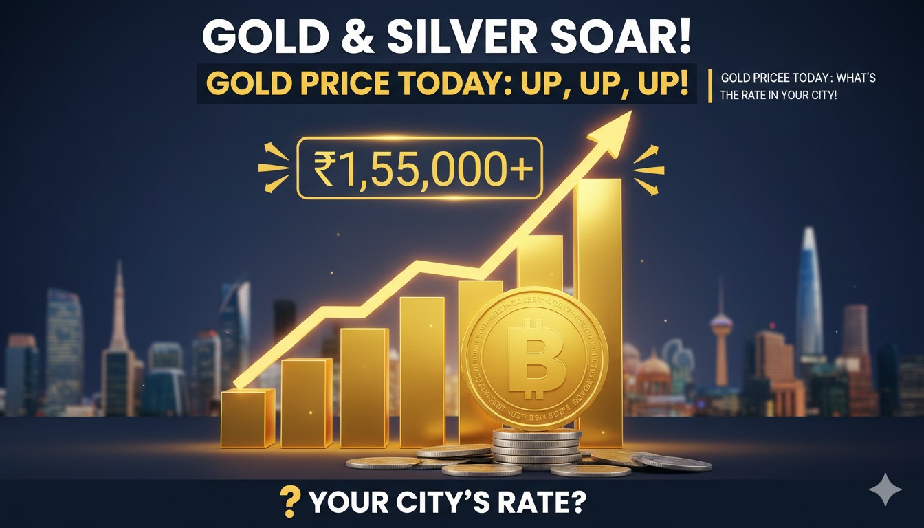 आज का सोने का भाव भारत में 24 कैरेट और 22 कैरेट सोने की कीमतें प्रमुख शहरों में