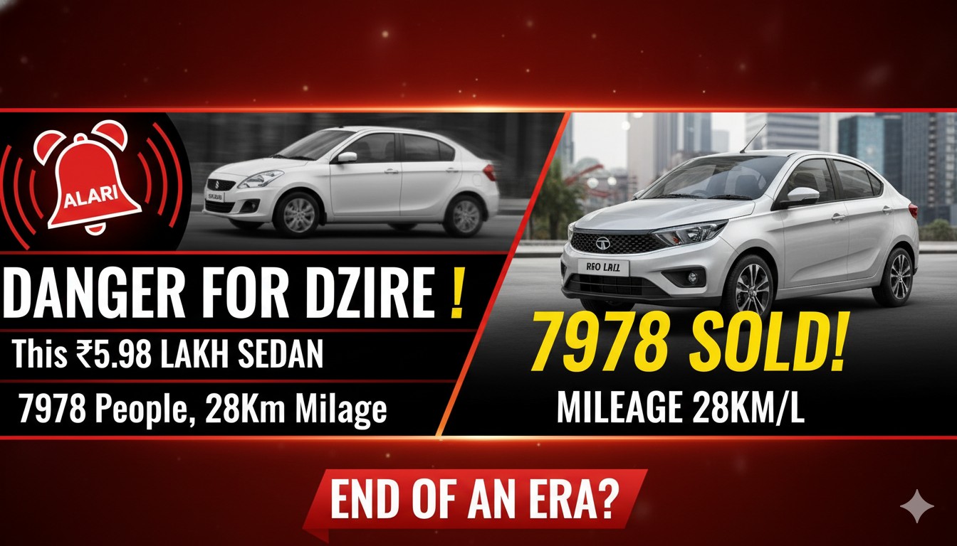 हुंडई ऑरा कॉम्पैक्ट सेडान कार की फ्रंट व्यू, रिकॉर्ड बिक्री जनवरी 2026