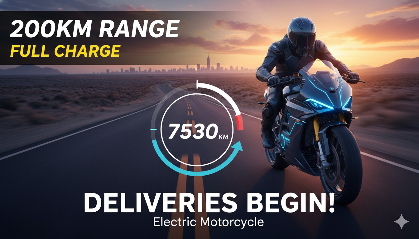 Raptee HV T30 इलेक्ट्रिक मोटरसाइकिल सिंगल चार्ज पर 200 किमी रेंज के साथ, 7530 किमी रिकॉर्ड सफर वाली हाई-वोल्टेज ई-बाइक