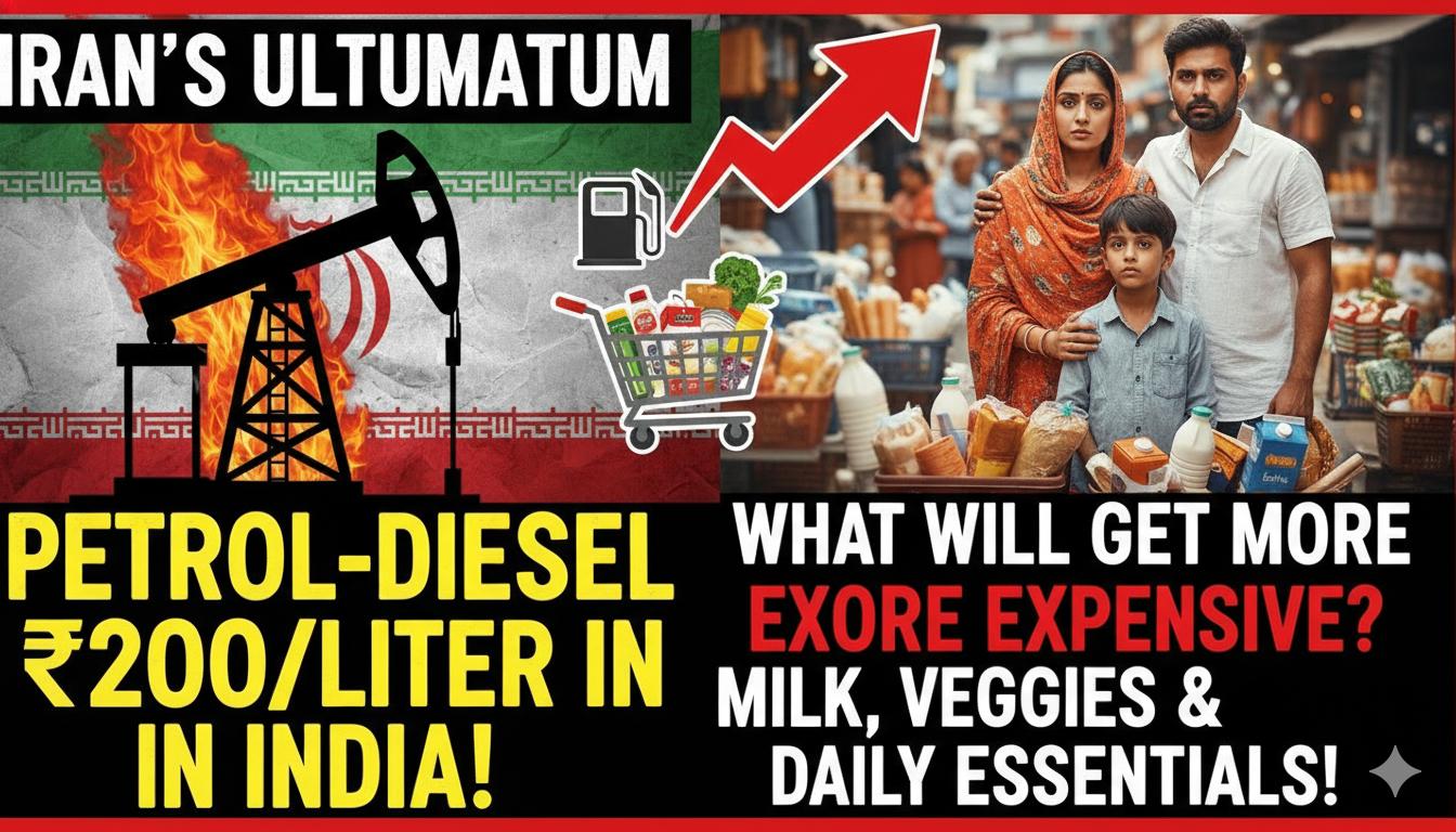 Alt Text for featured image : ईरान संकट के बीच भारत में पेट्रोल डीजल कीमतें बढ़ने का ग्राफ और तेल टैंकर